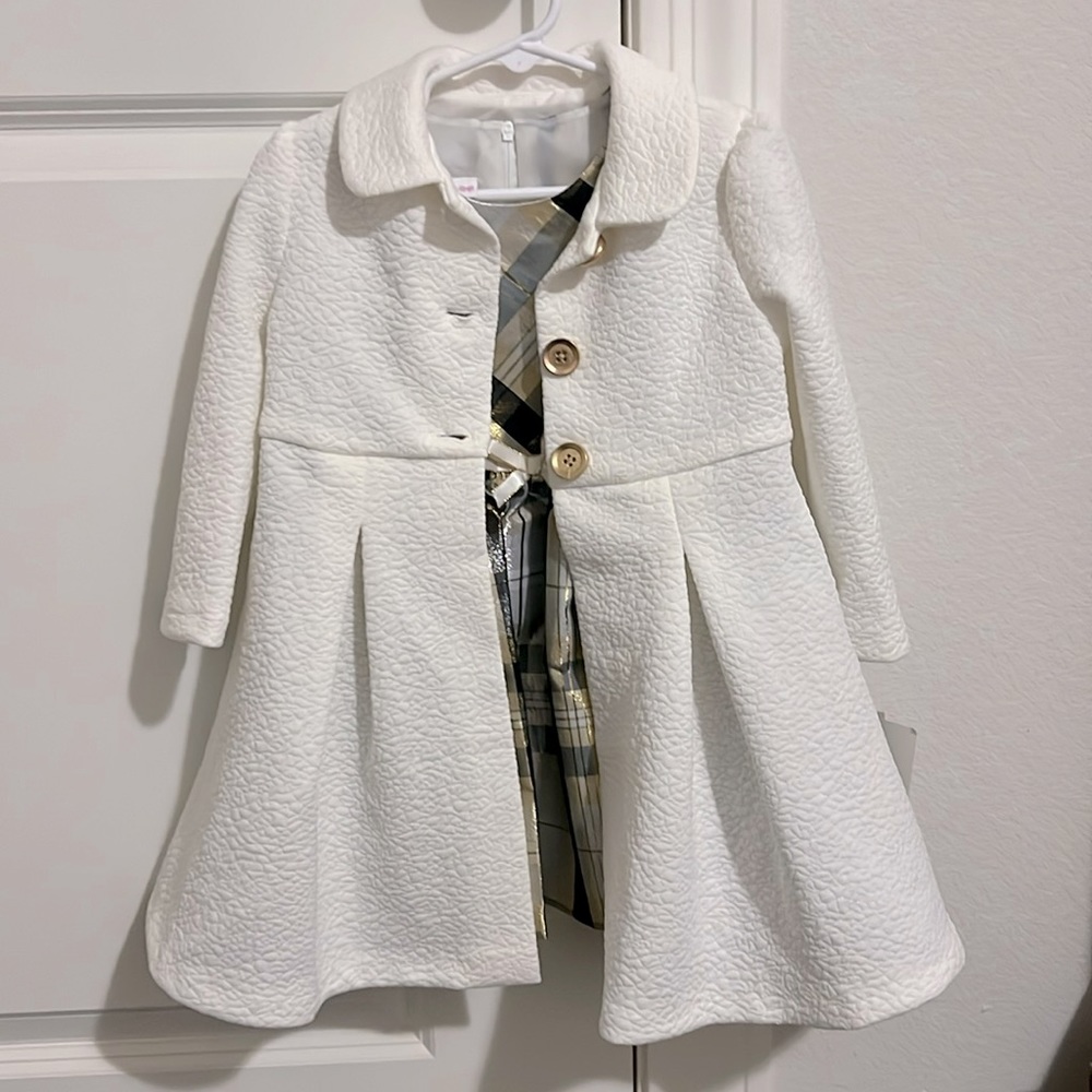 Toddler dress 2t gold/black/silver